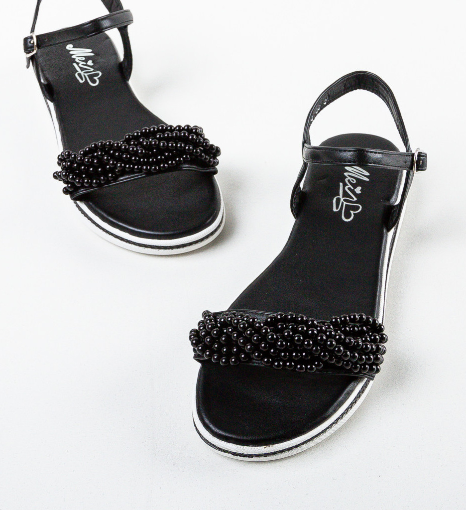 Sandale Dama Negre Lorai | Eleganță și Confort - imagine 6