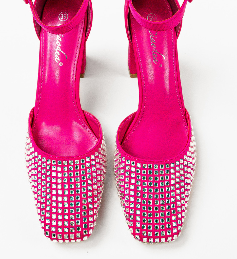 Pantofi dama Seymour Fuchsia eleganți - imagine 8