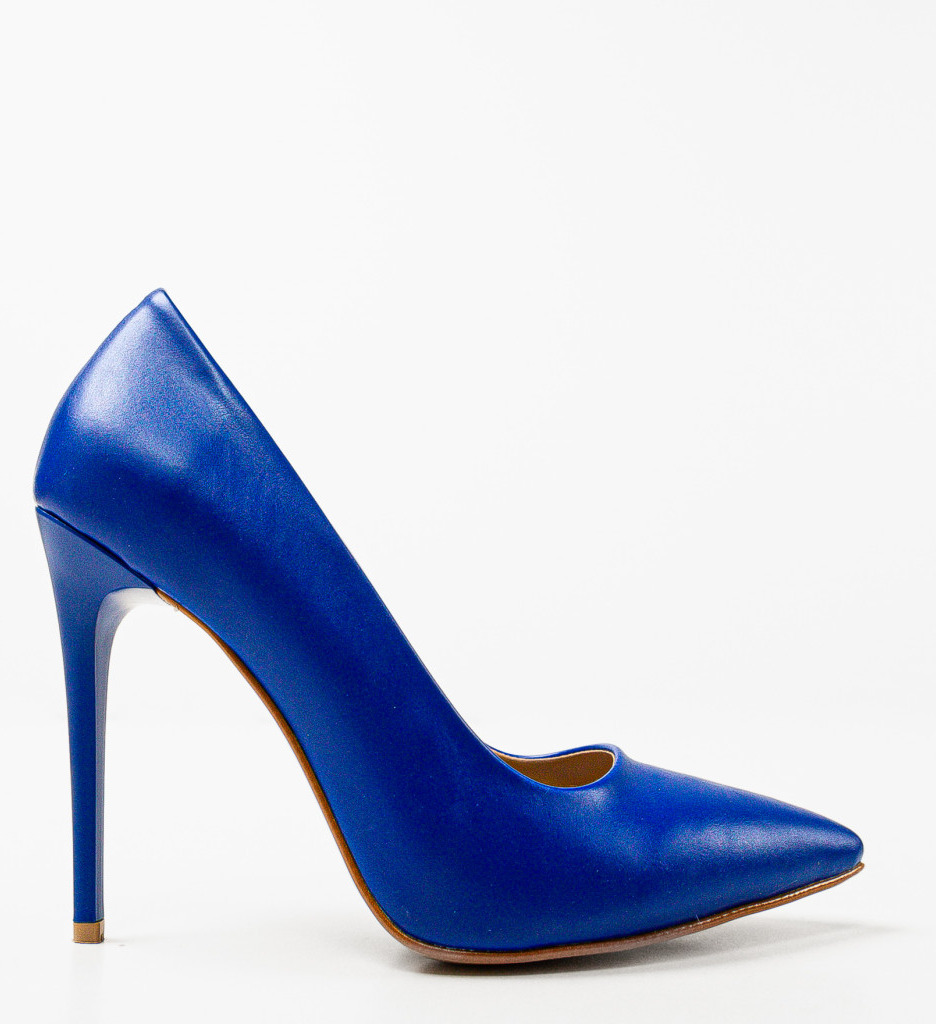 Pantofi Rytorya Albastri cu Toc Eleganți - imagine 2