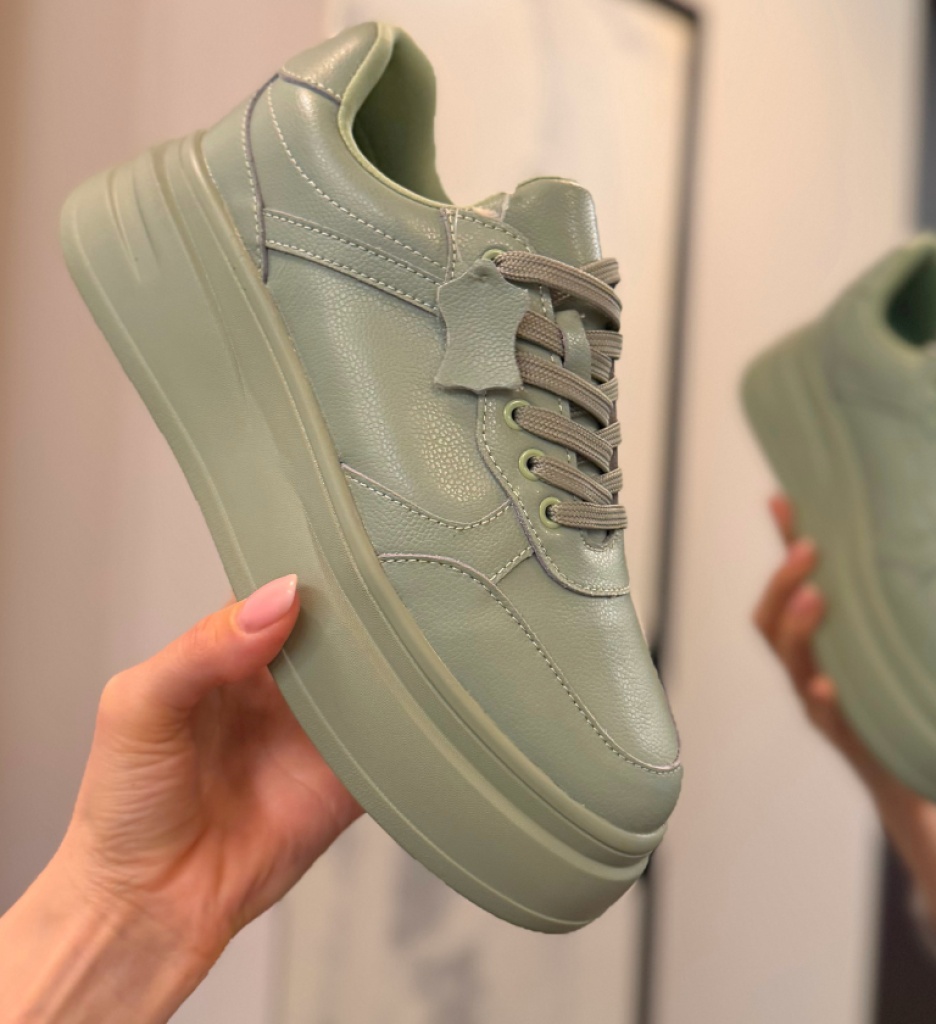 Sneakers Dama Momda Verzi - Confort și Stil Sport - imagine 4
