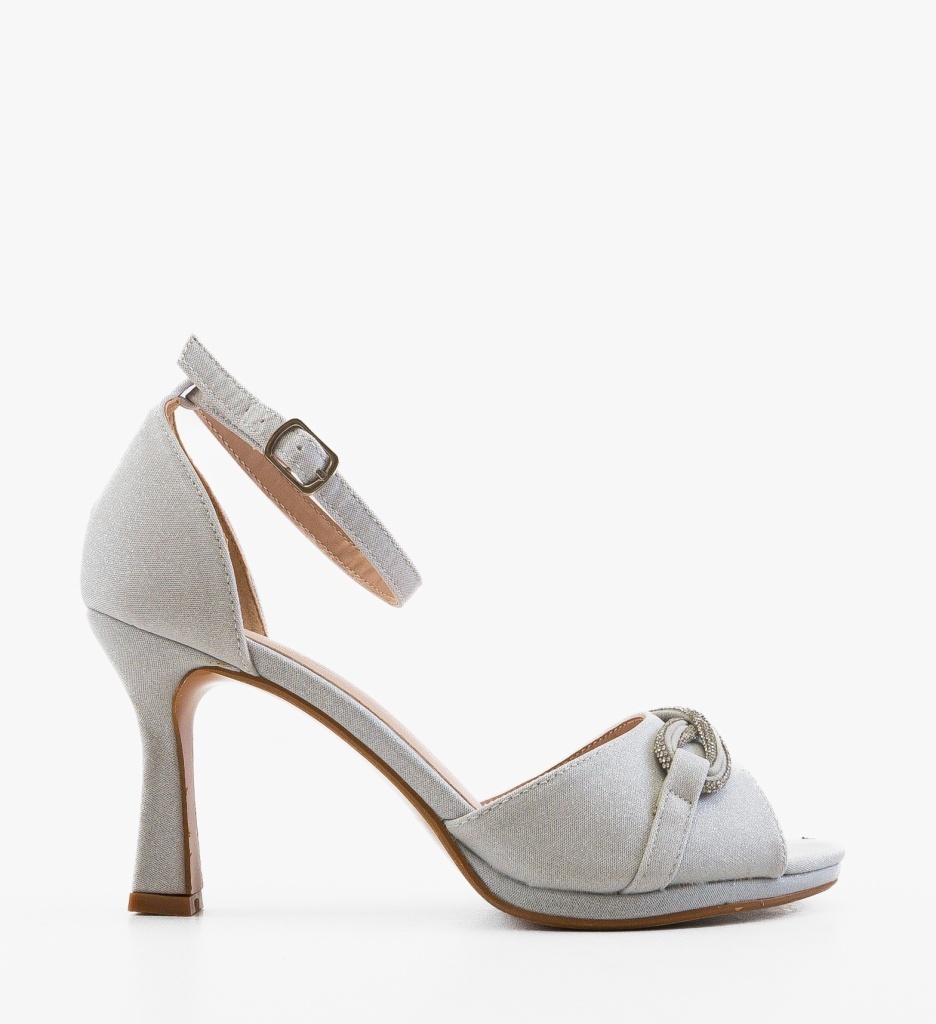 Sandale Dama Hattie Argintii Elegante - imagine 4