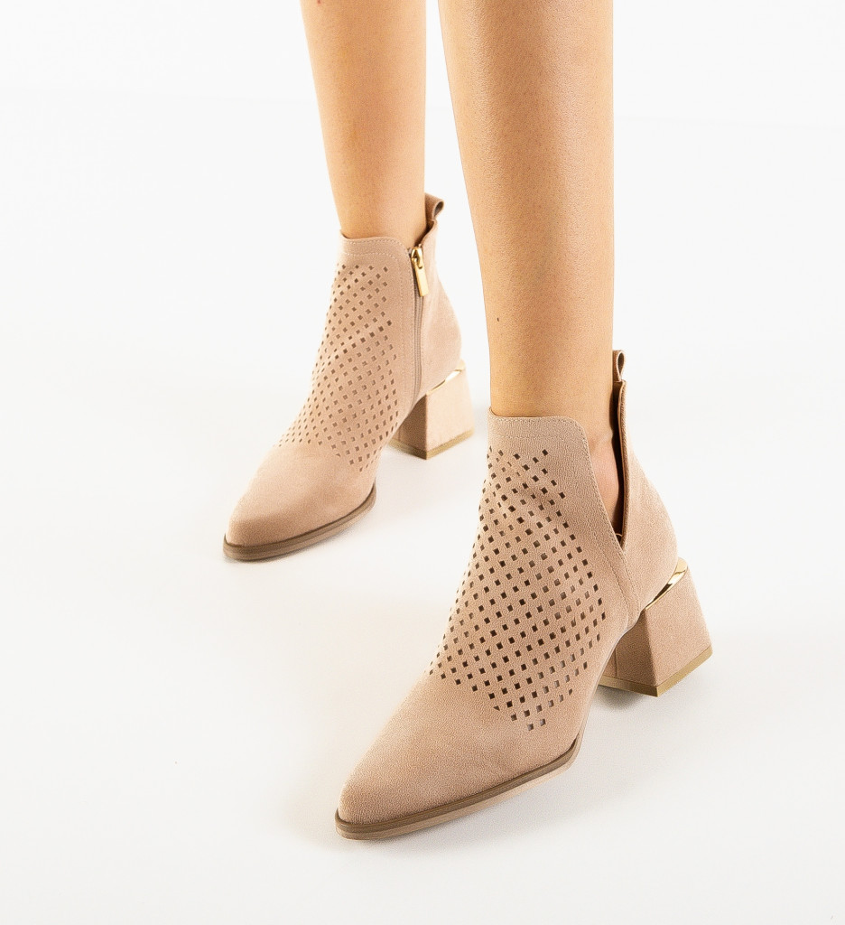 Botine Dama Maraya Bej | Eleganță și Confort - imagine 2