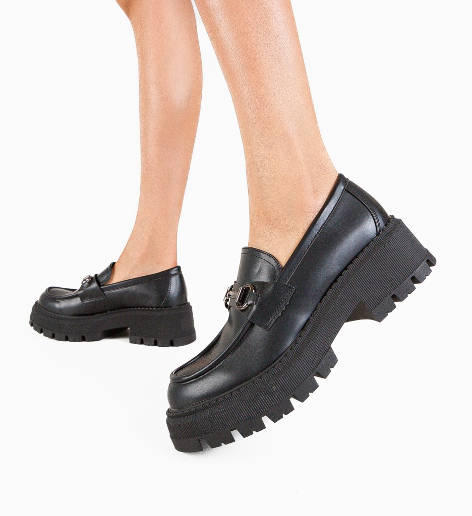 Pantofi Casual Jung Negri - Confort și Stil Zilnic - imagine 4