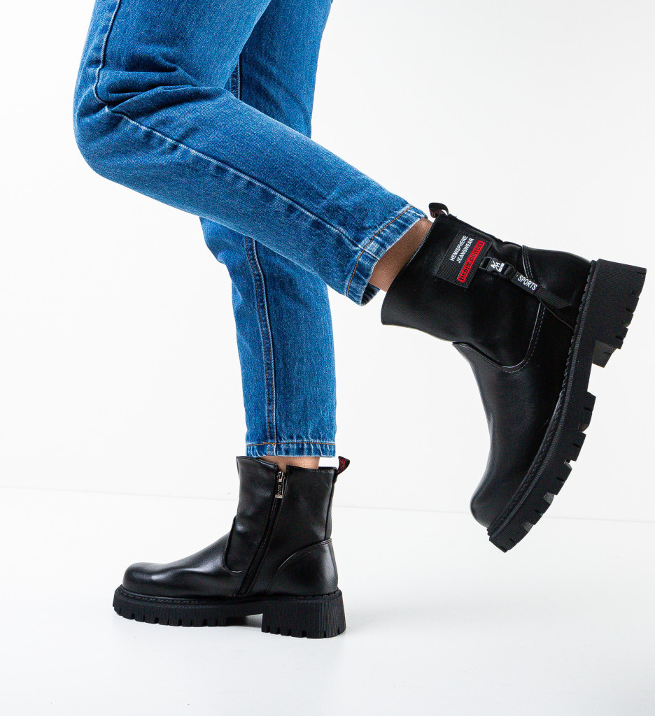 Ghete Sharples Negre - Stil și Confort Durabil - imagine 3