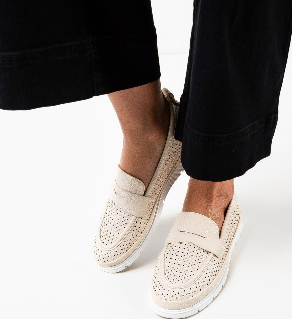 Pantofi Casual Amina Bej - Confort și Stil - imagine 3