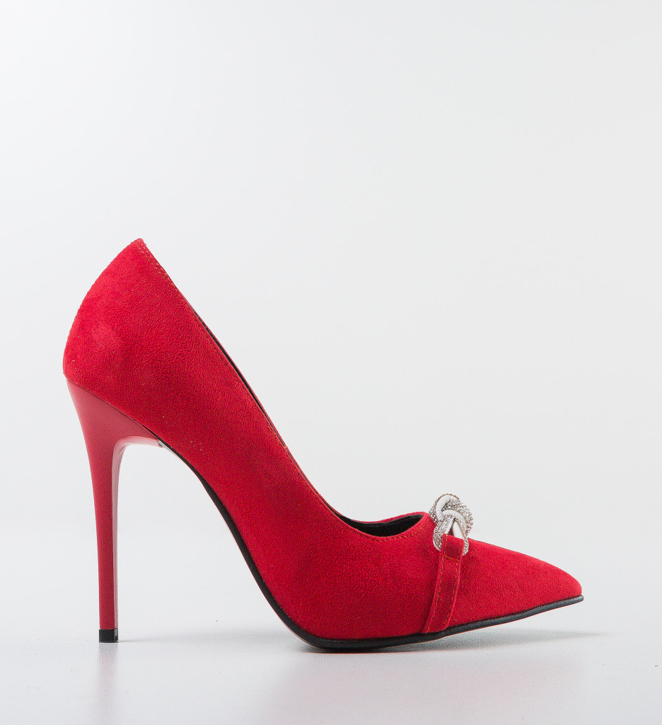 Pantofi Airline Rosii cu Toc - Eleganță și Stil - imagine 5