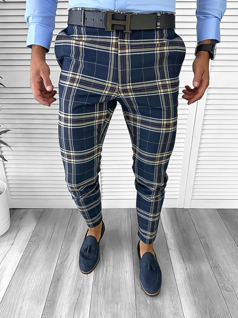 Pantaloni Eleganti Barbati B1742 Stil Modern