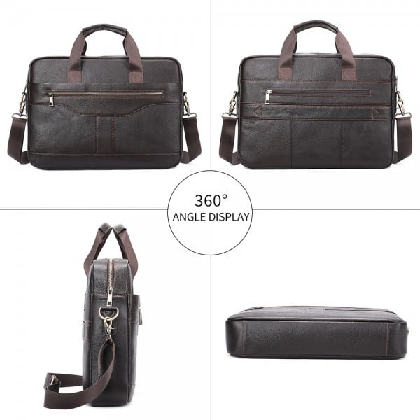 Servieta Piele Andy GT1309 Maro - Laptop - imagine 7