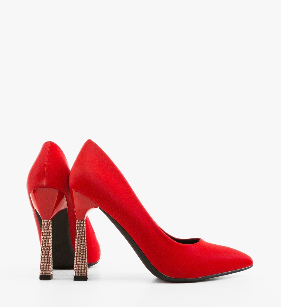 Pantofi cu toc Karem Rosii - Eleganță și Stil - imagine 3