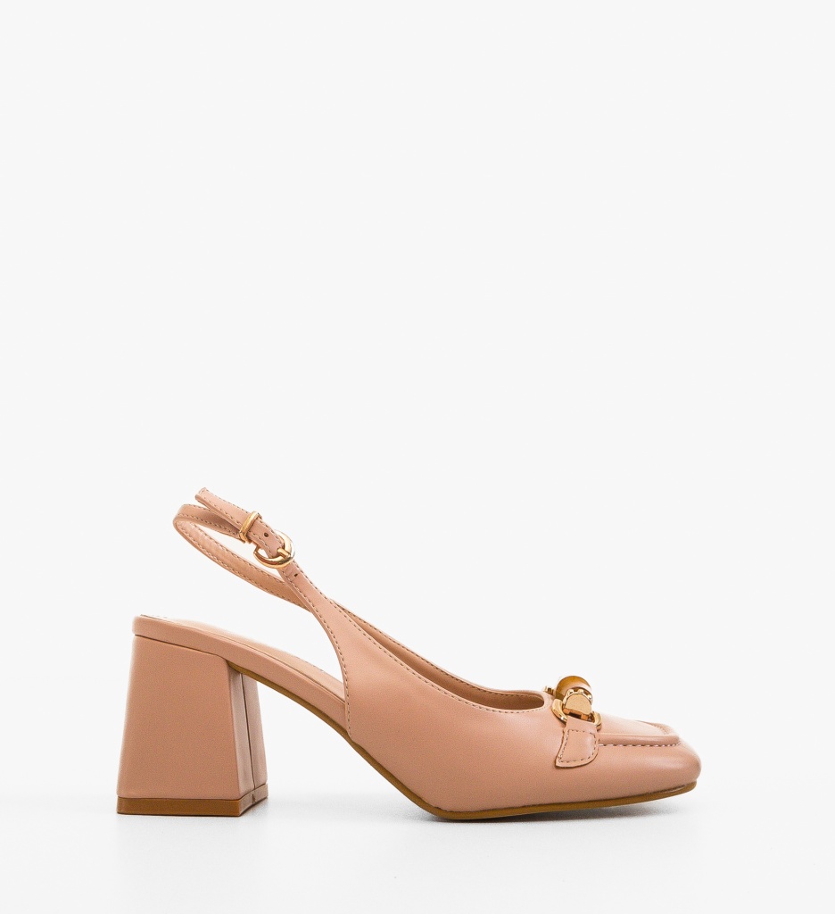 Pantofi Nasee Nude cu toc - eleganță și confort - imagine 6