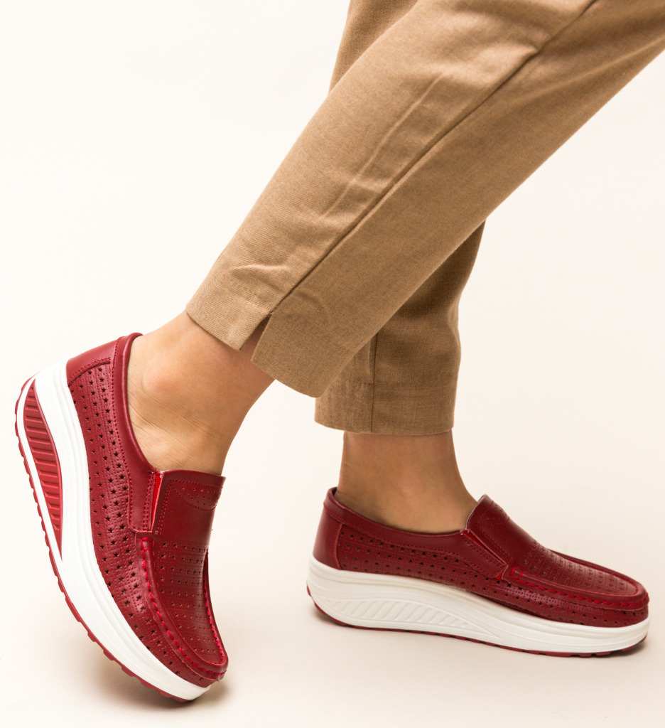Pantofi Casual Bicaz Rosii - Confort și Stil - imagine 3
