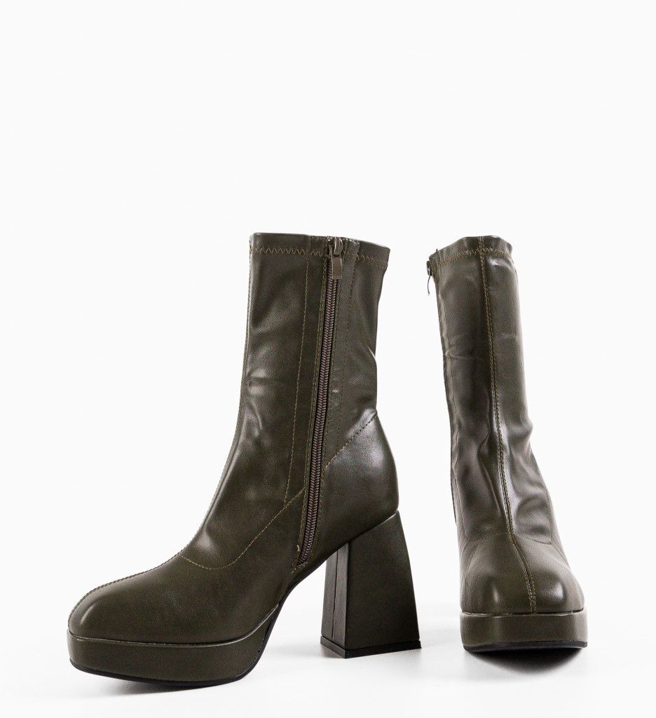 Botine Dama Verzi Rufus - Stil și Eleganță - imagine 6