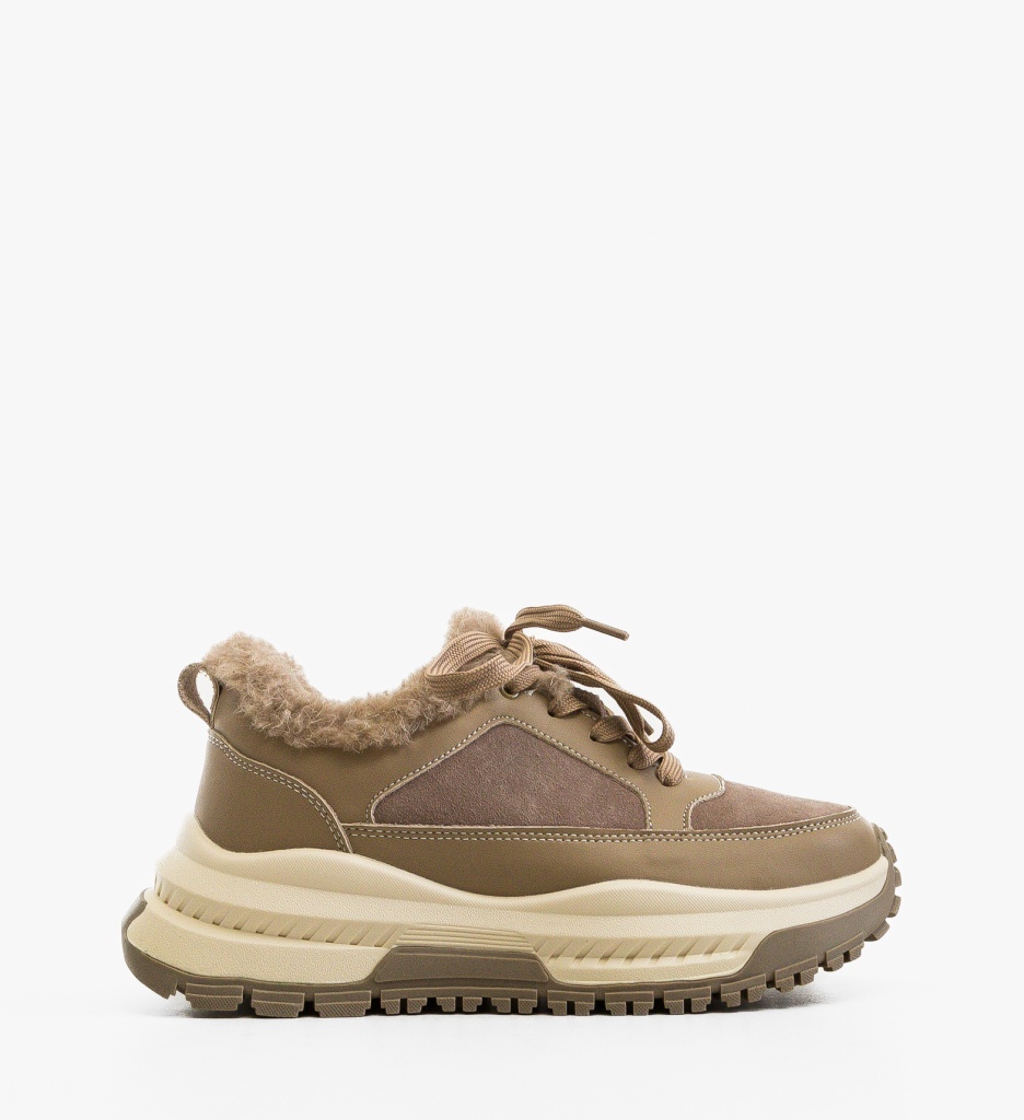 Sneakers Dama Jahe Khaki - Confort & Stil - imagine 6