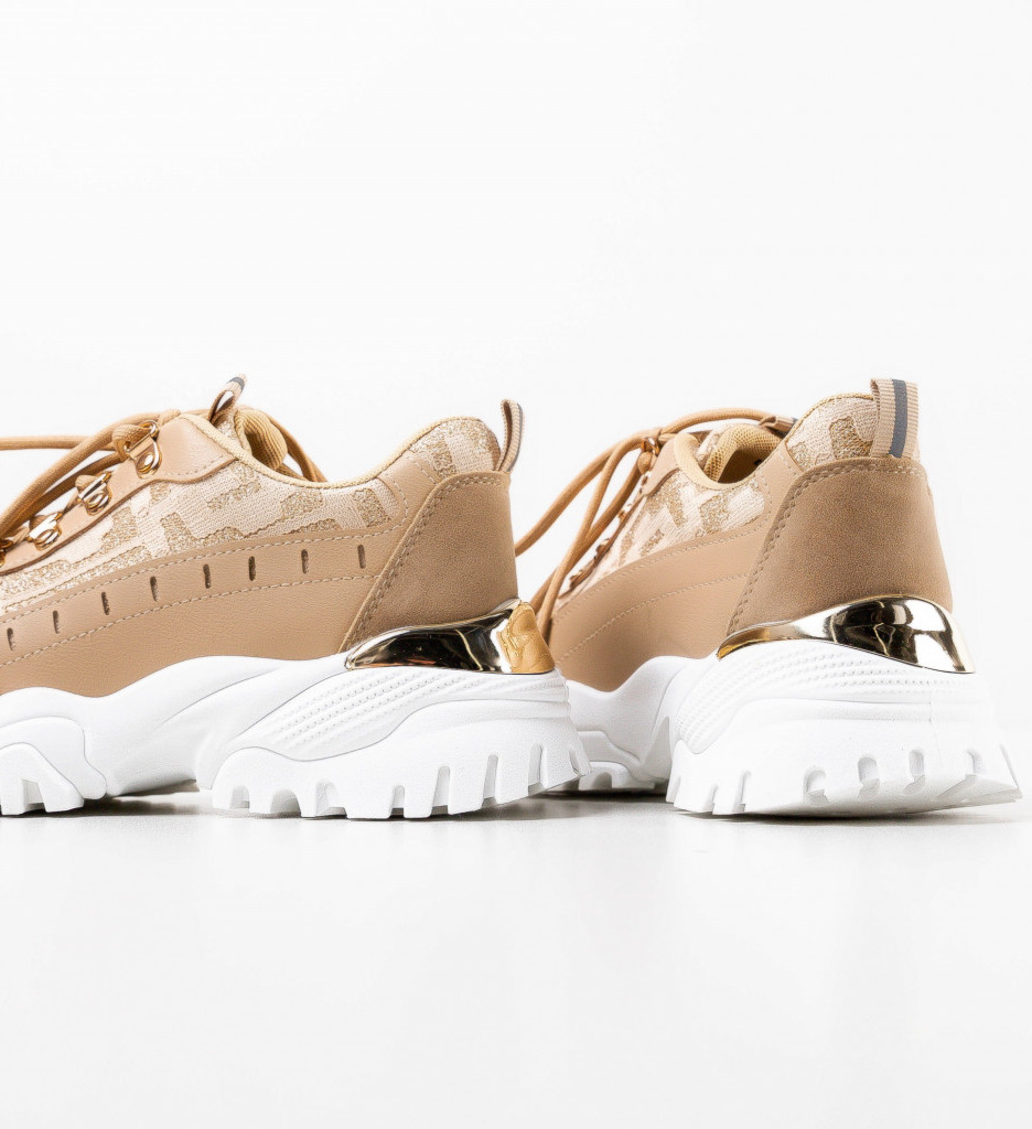 Sneakers Dama Huff Khaki | Confort & Stil - imagine 8