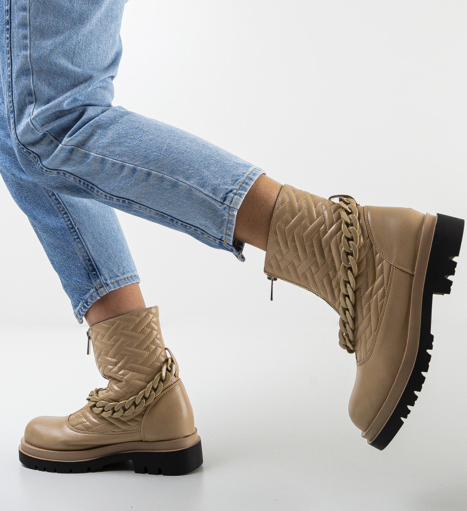 Ghete Dama Hotty Khaki | Confort și Stil