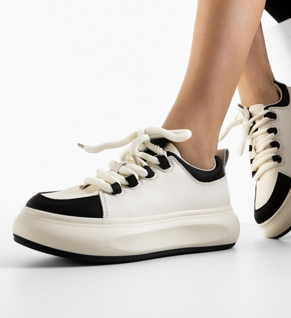 Sneakers Weleu Dama Albi - Confort și Stil