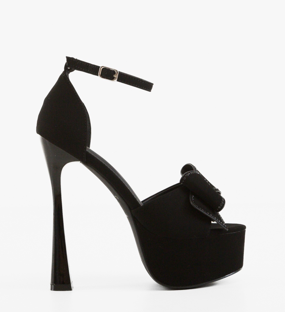 Sandale cu toc Stejanos Negre | Eleganță și Stil - imagine 6