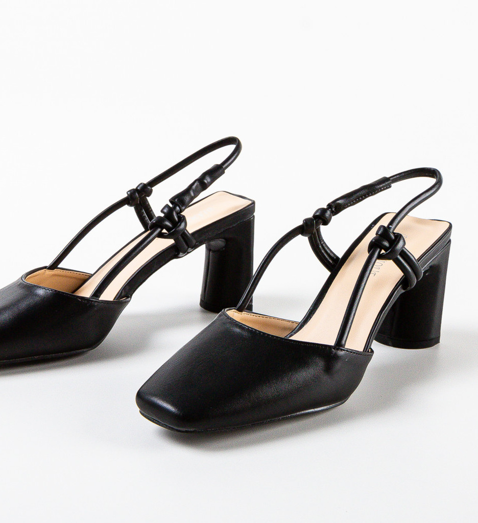 Pantofi cu Toc Millerv Negri | Eleganță Modernă - imagine 5