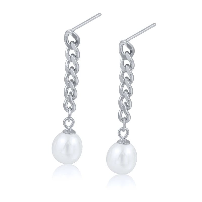 Cercei Argint Perla Delis - Eleganță Premium