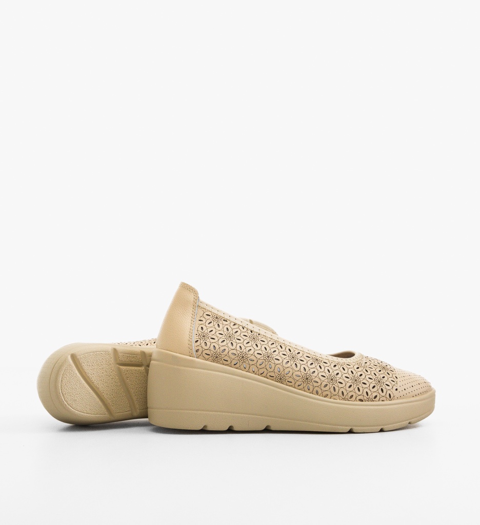 Platforme Dama Bej Kamiz | Confort & Stil - imagine 3