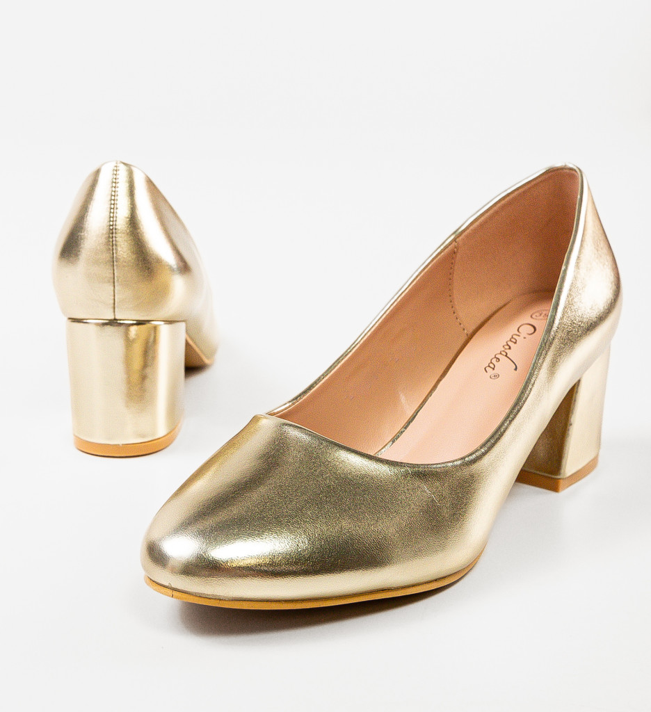 Pantofi dama Cobb Aurii cu toc elegant