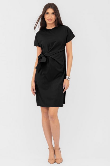 Rochie Neagră Vascoză Shopika | Eleganță și Confort