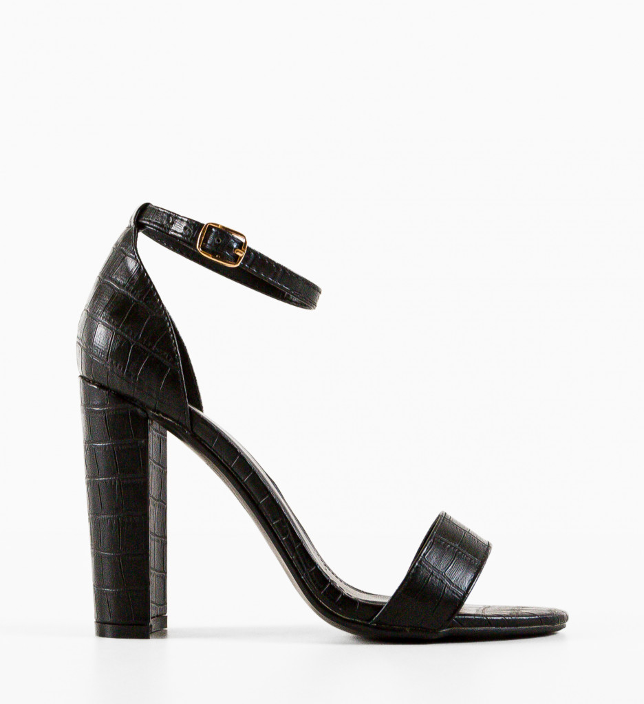 Sandale cu Toc Marita Negre - Eleganță și Stil - imagine 5