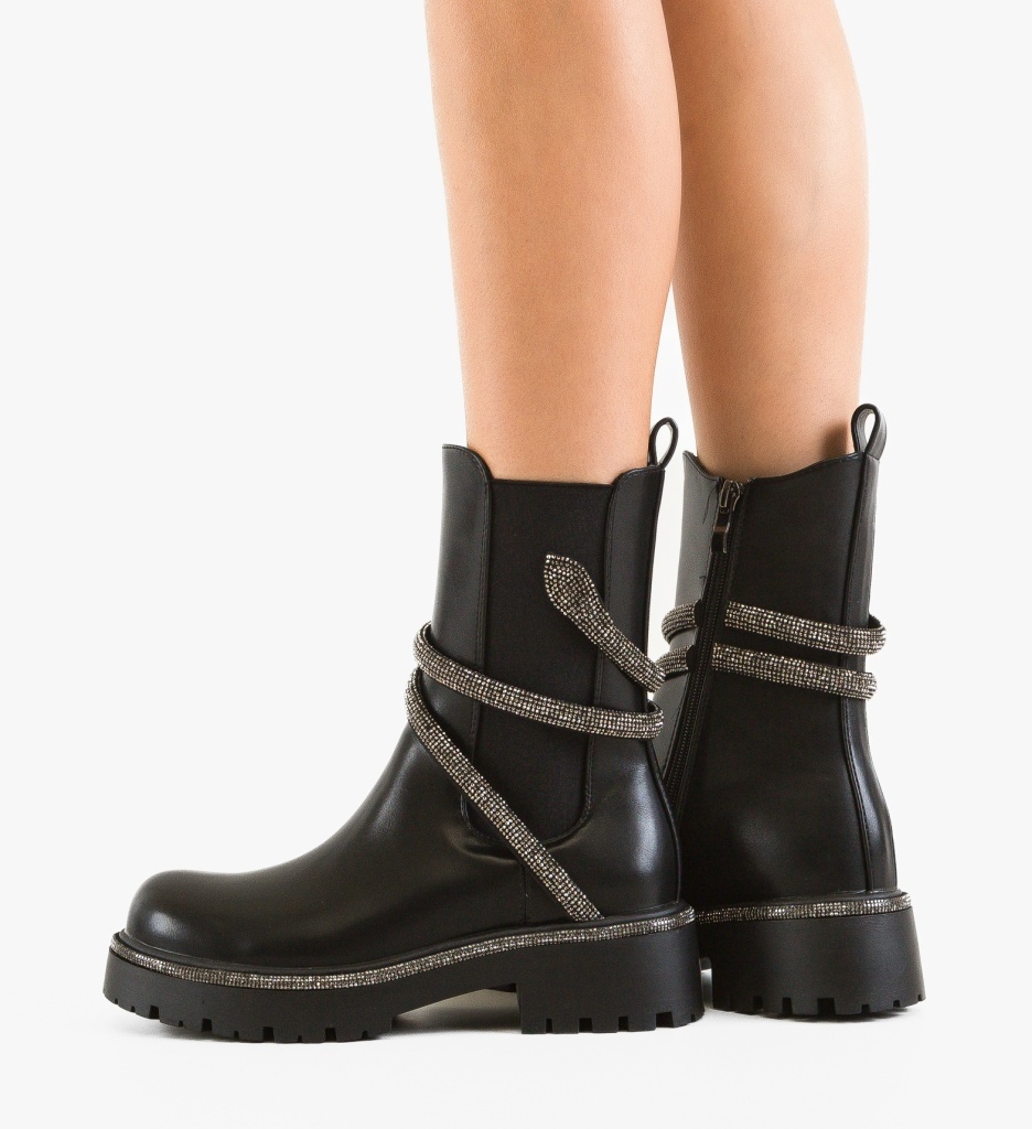 Ghete Dama Jon Negre | Depurtat - Stil Urban - imagine 2