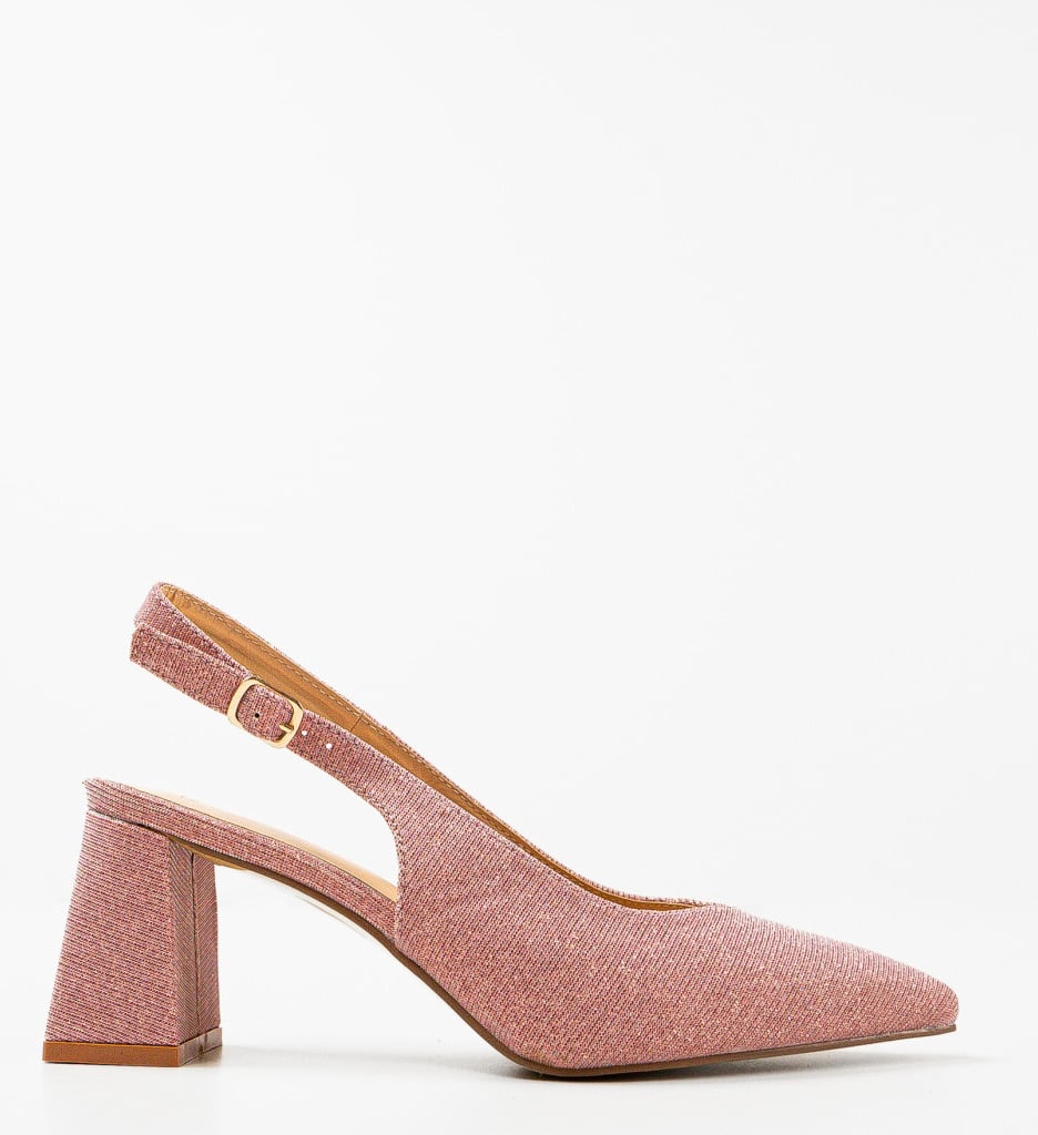 Pantofi Toc Roz Terminak Eleganți - imagine 5