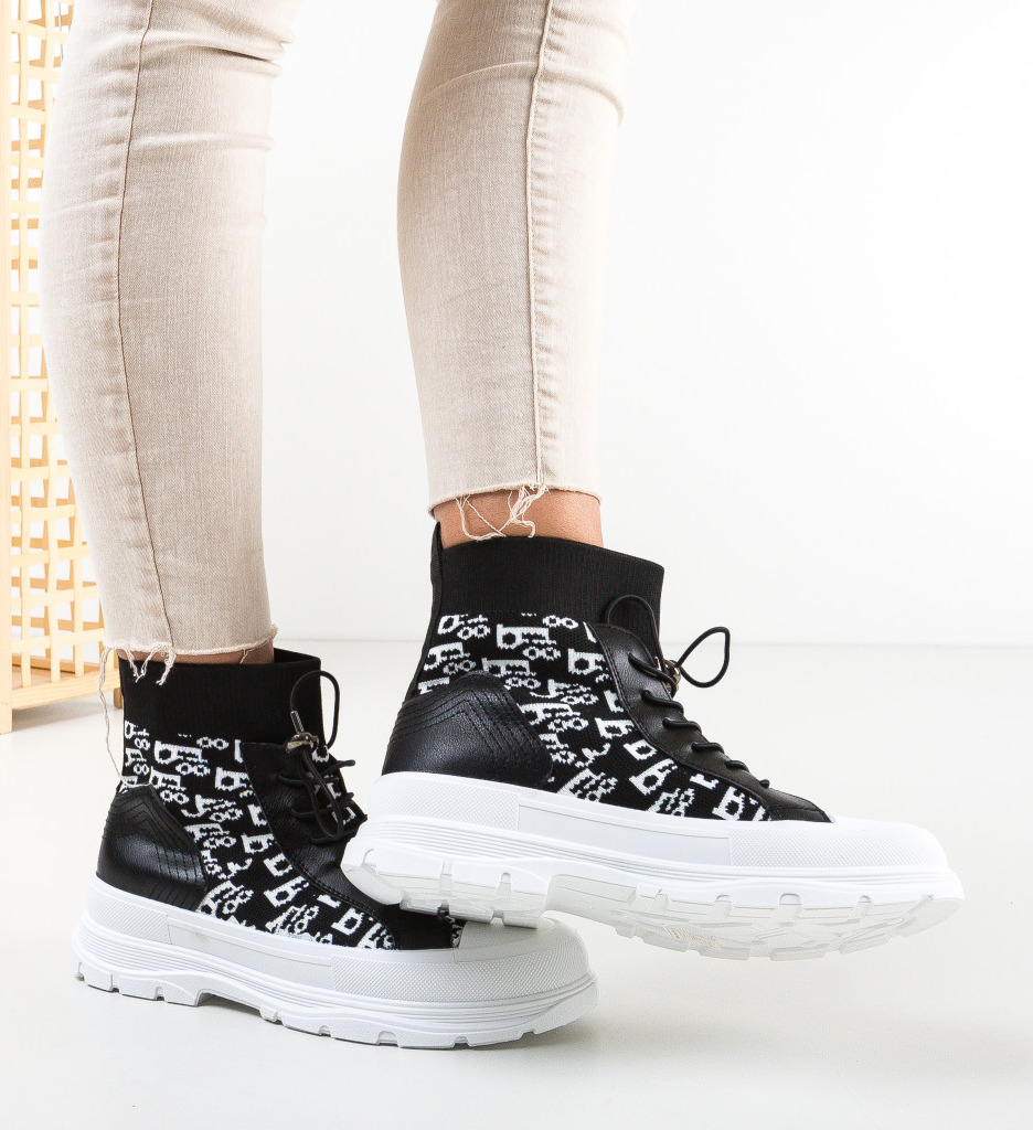 Ghete Dama Levine Negre - Eleganță Asigurată - imagine 4