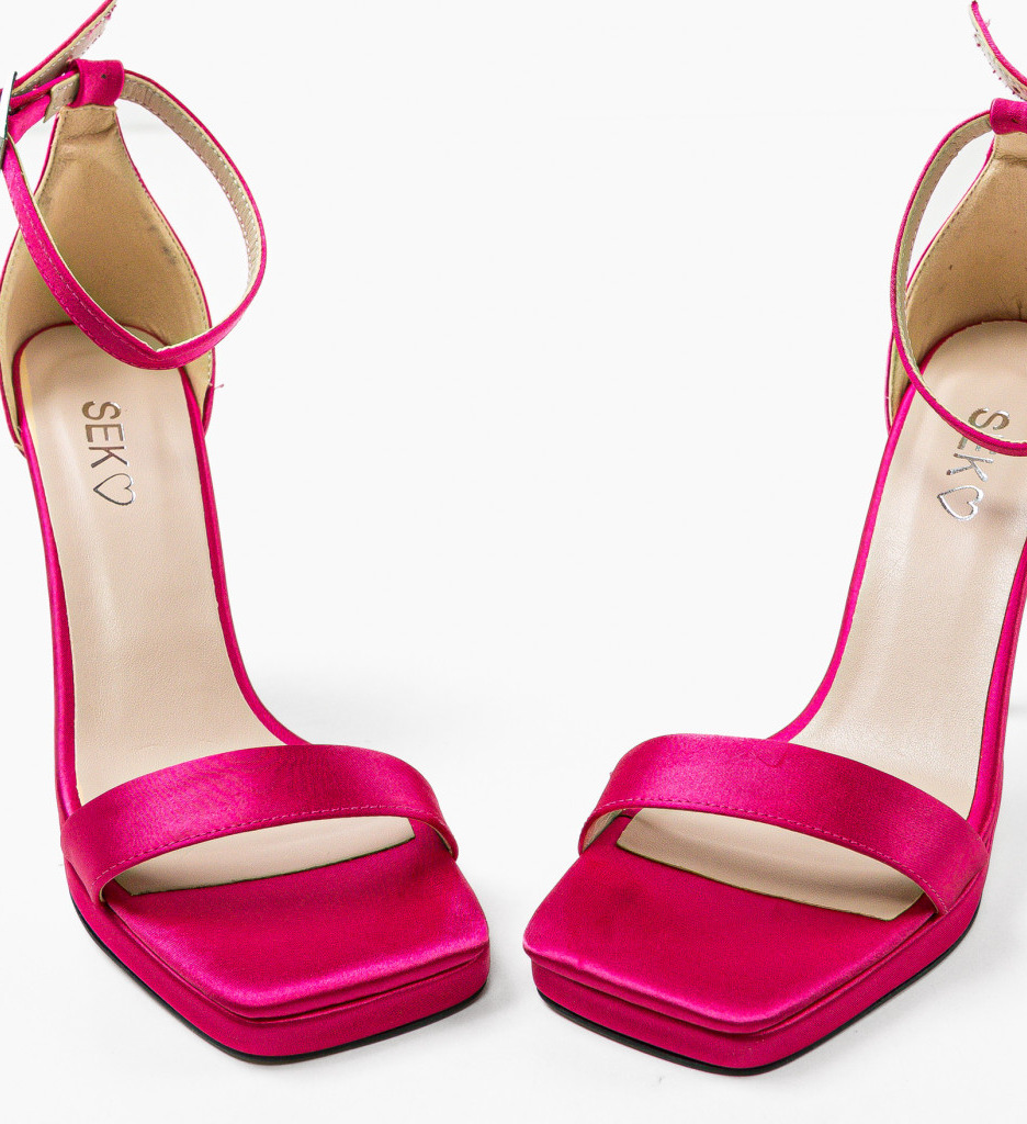 Sandale Grigo Fuchsia | Eleganță pe Toc - imagine 6