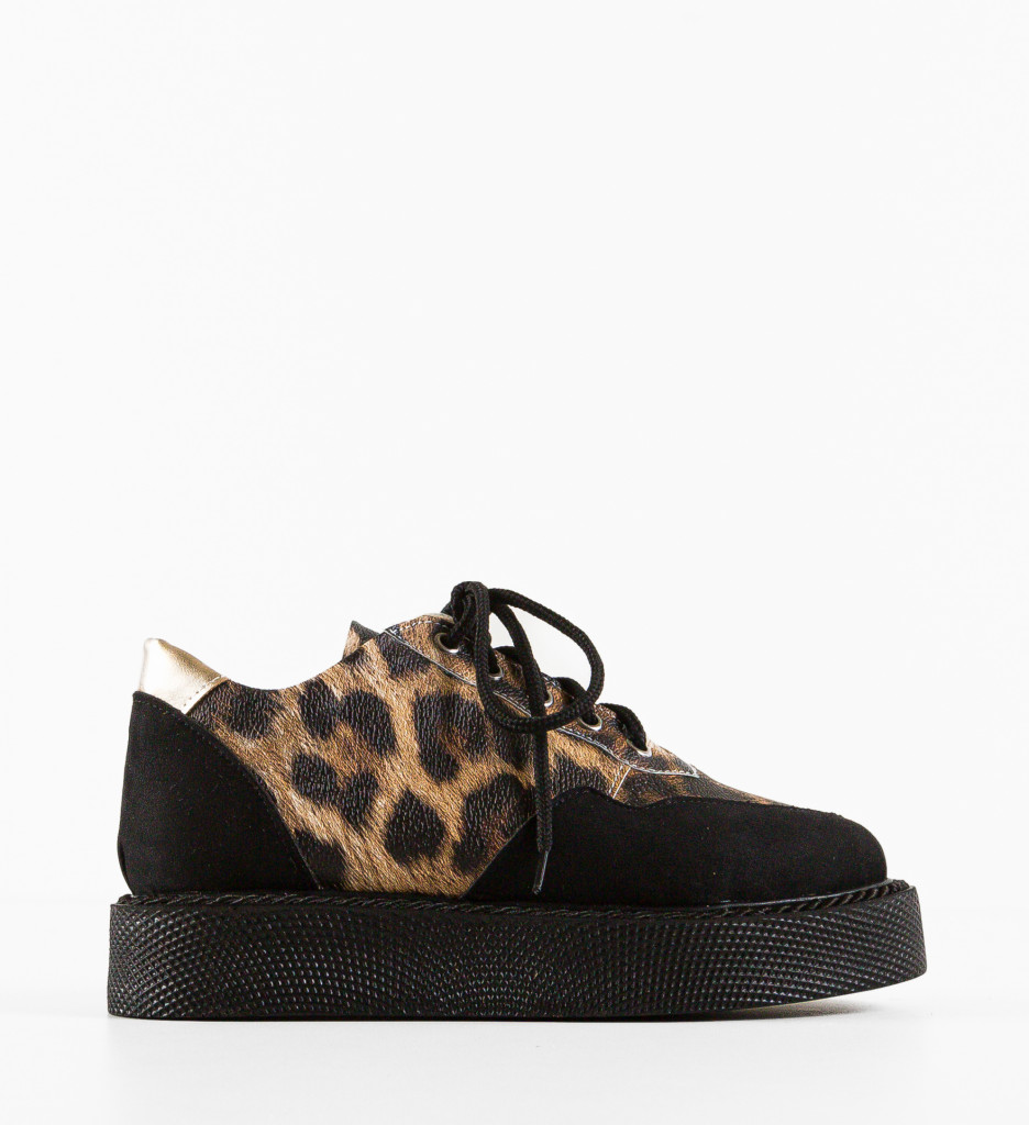 Pantofi Casual Vulpis Negri - Confort & Stil - imagine 9