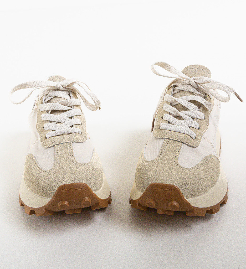 Sneakers Dama Bej Galant - Confort și Stil - imagine 8