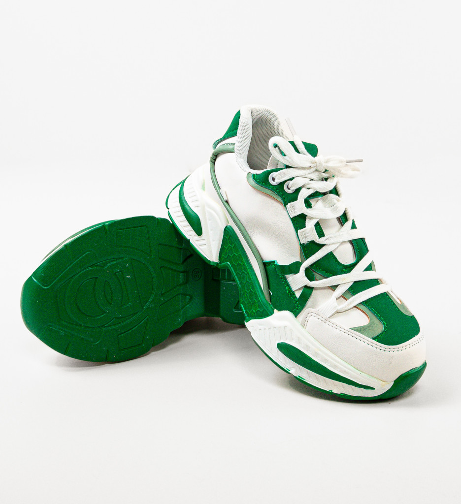 Sneakers Dama Verzi Confort Sport - Silvestra - imagine 5
