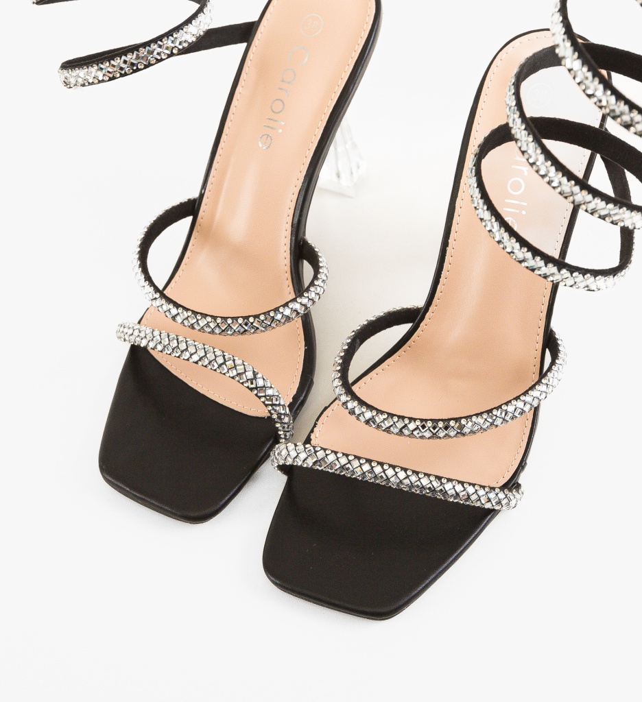 Sandale cu toc Cooper Negre - Eleganță și Stil - imagine 11