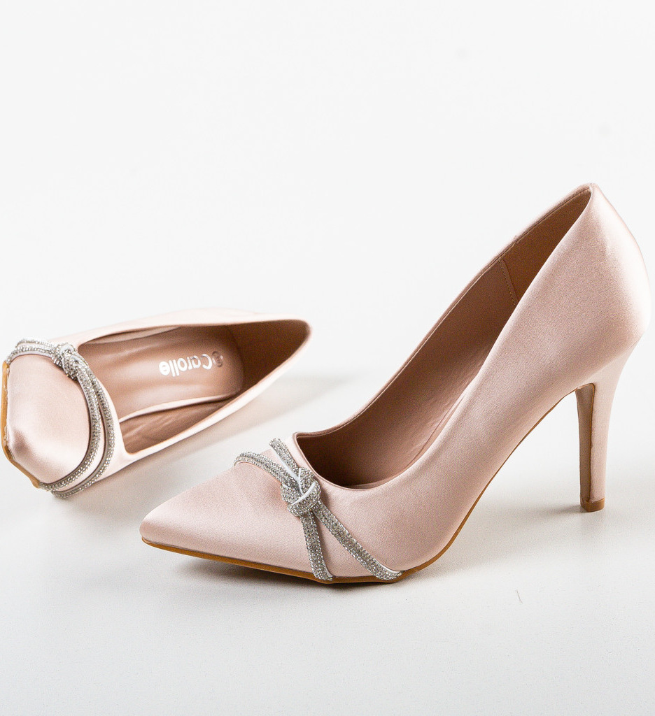 Pantofi Dama Auzo Aurii cu Toc Eleganți - imagine 6