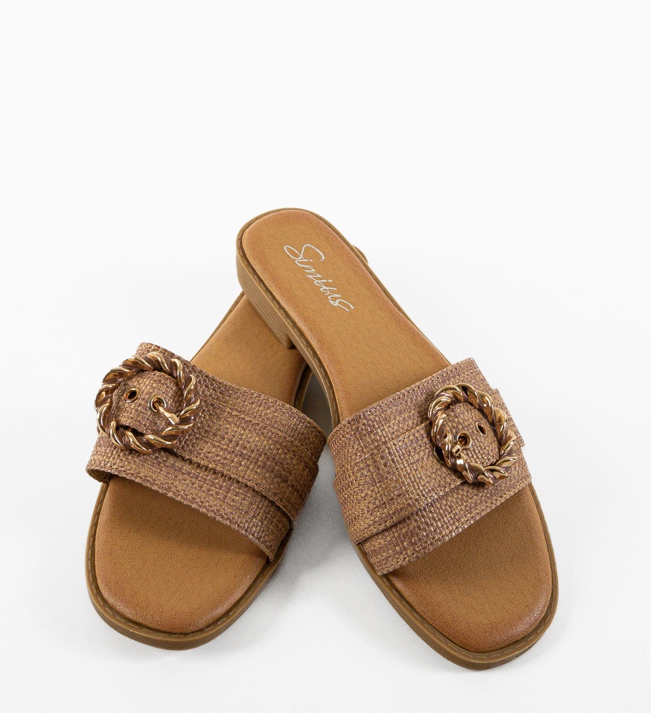 Papuci Sanjar Camel - Confort și Eleganță - imagine 7