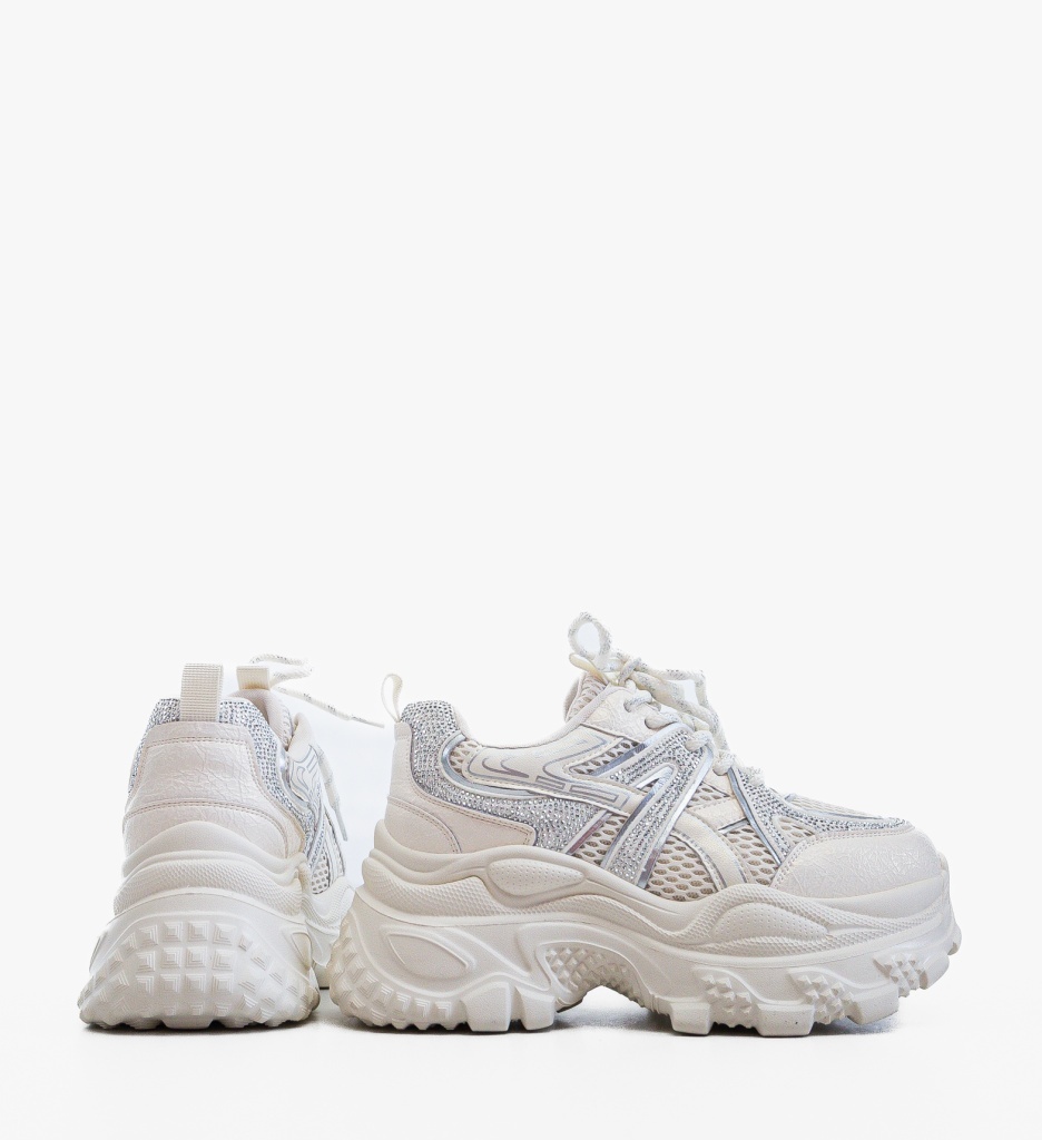 Sneakers Dama Venus Albi – Confort și Stil - imagine 4