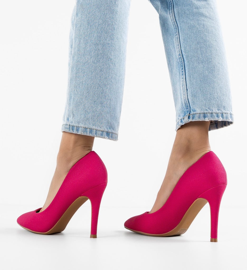 Pantofi Keiran Fuchsia | Toc Confortabil - imagine 6