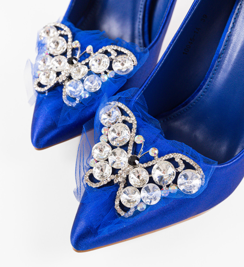 Pantofi cu toc albastri Neanyta - Eleganță și Stil - imagine 7