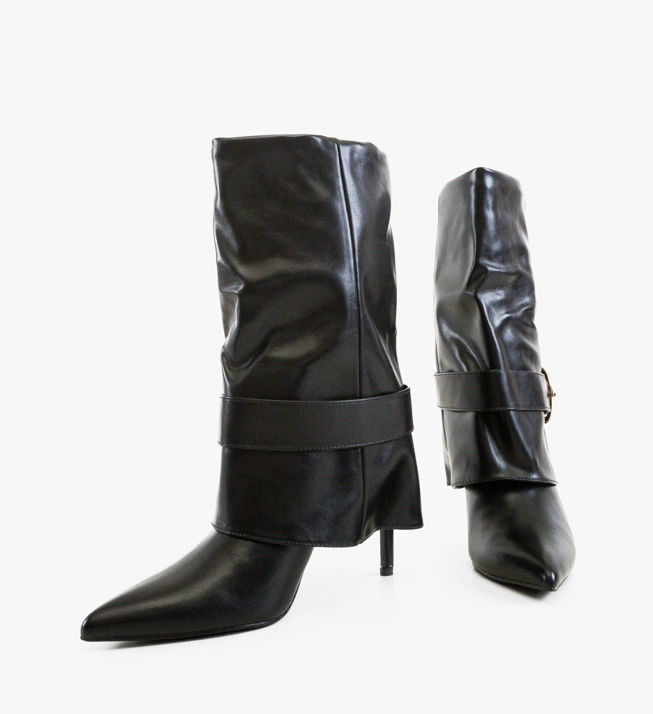 Botine Dama Jlep Negre - Eleganță și Stil - imagine 2
