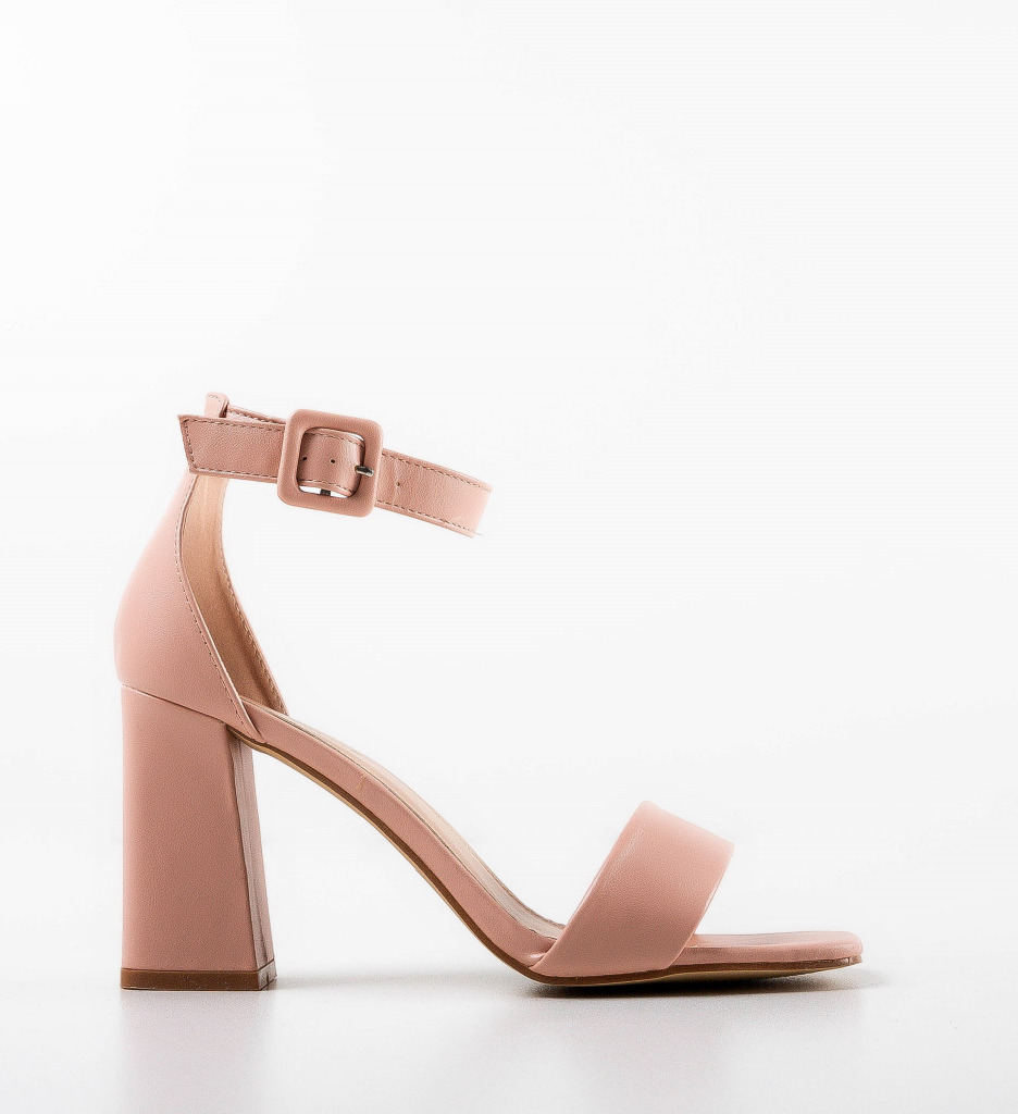 Sandale cu Toc Gingero Roz - Eleganță Asigurată - imagine 4