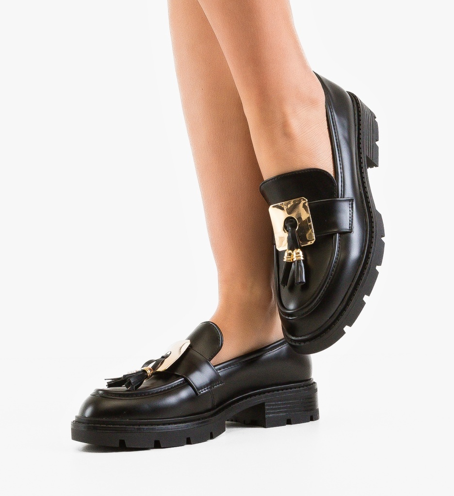 Pantofi Casual Dama Ymyne Negri – Confort & Stil - imagine 5