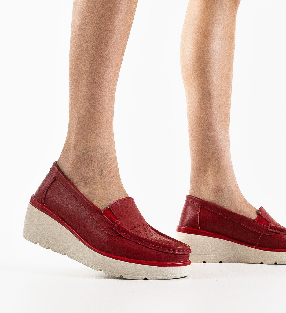 Pantofi Casual Atic Rosii - Stil și Confort - imagine 2