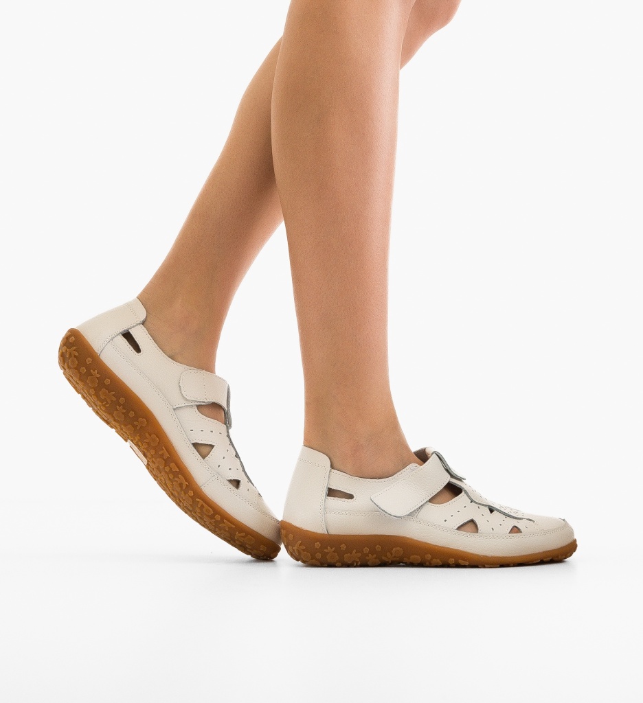 Pantofi Casual Pampy Albi - Confort și Stil - imagine 2