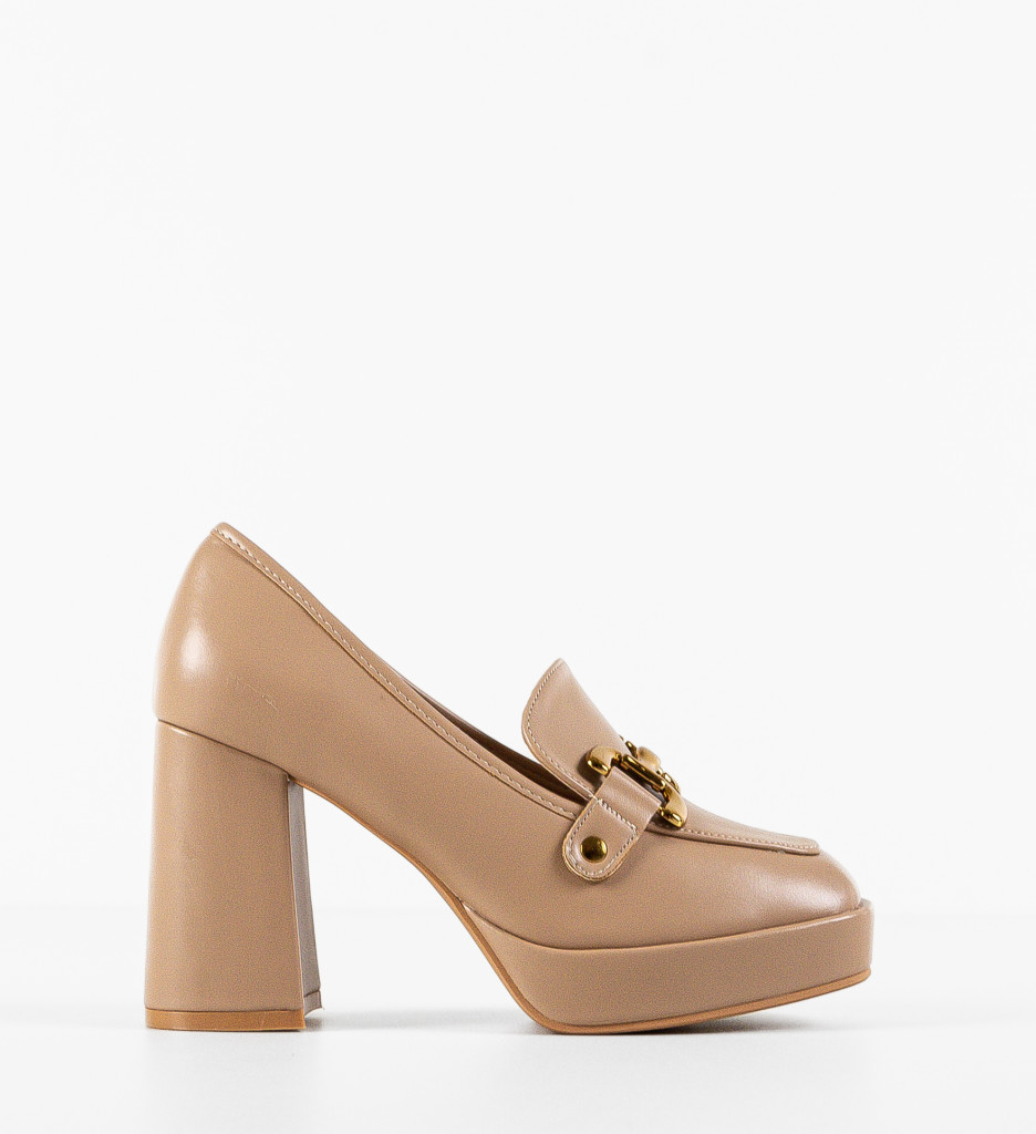 Pantofi cu toc Adige Nude - Eleganță Versatilă - imagine 7