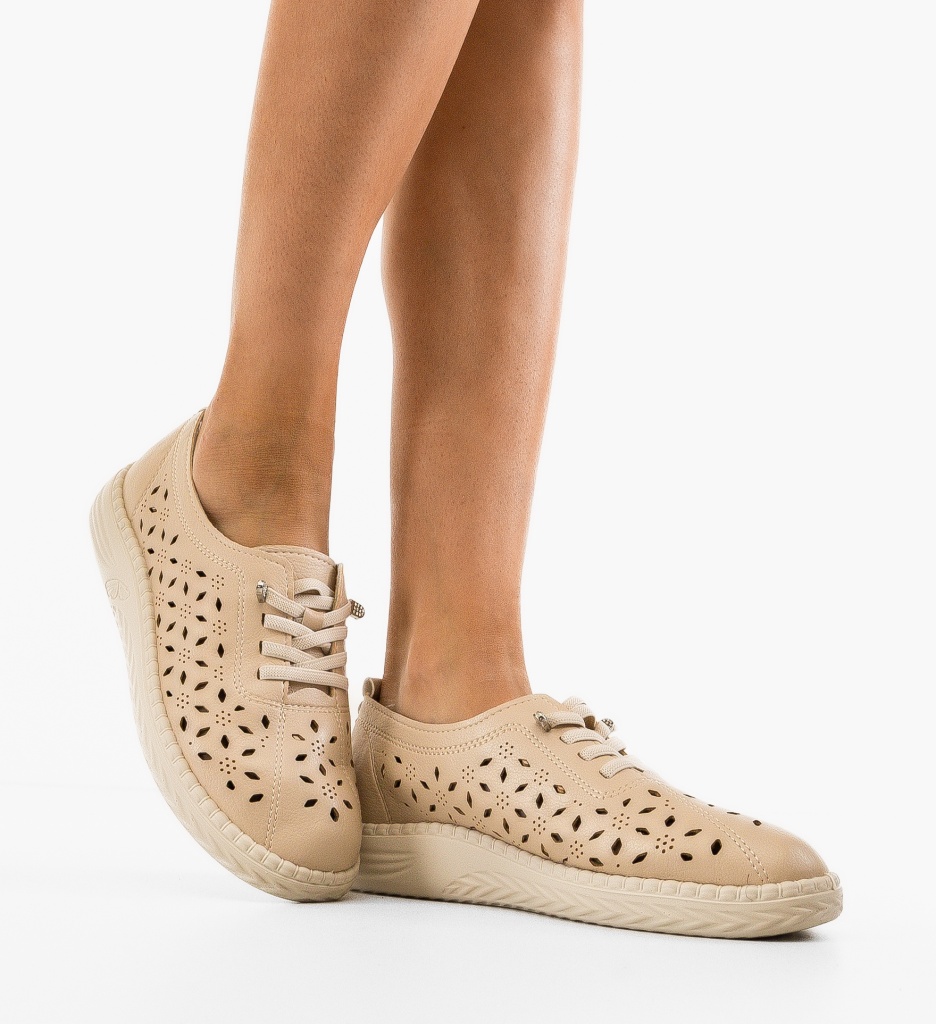 Pantofi Casual Dama Guha Bej | Confort si Stil