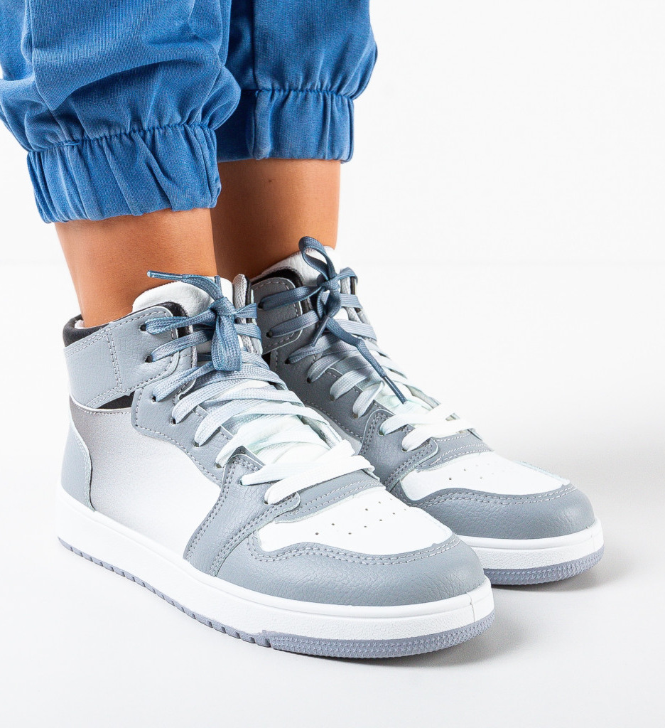 Sneakers Dama Galvan Gri - Confort & Stil - imagine 4