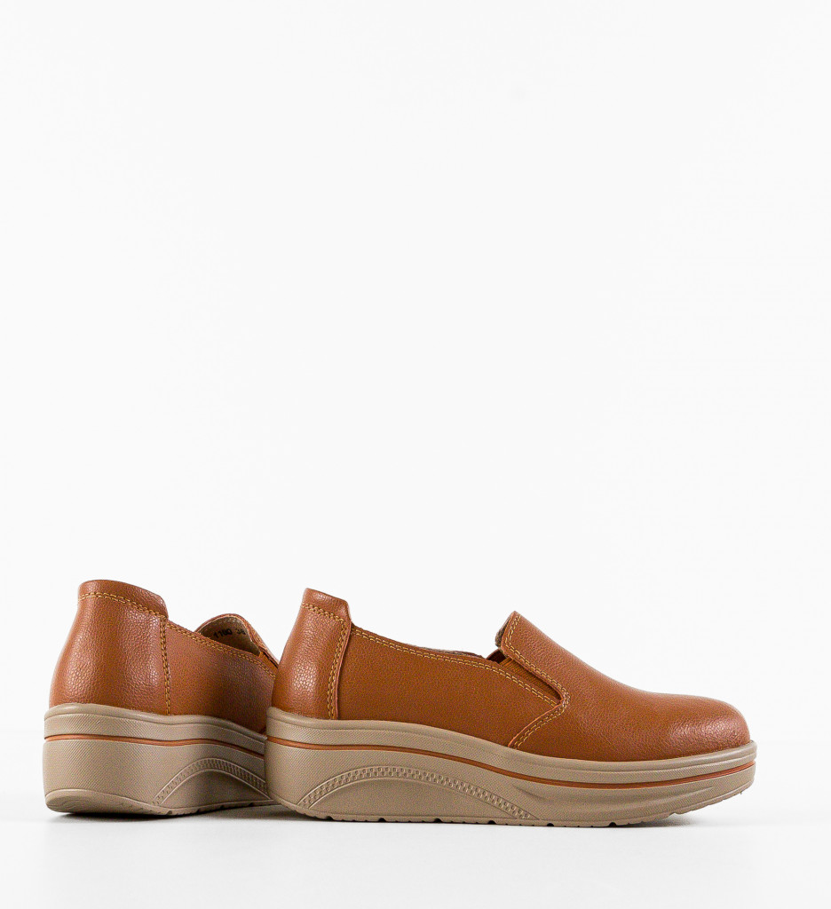 Pantofi Casual Alpino Camel - Confort & Stil - imagine 6