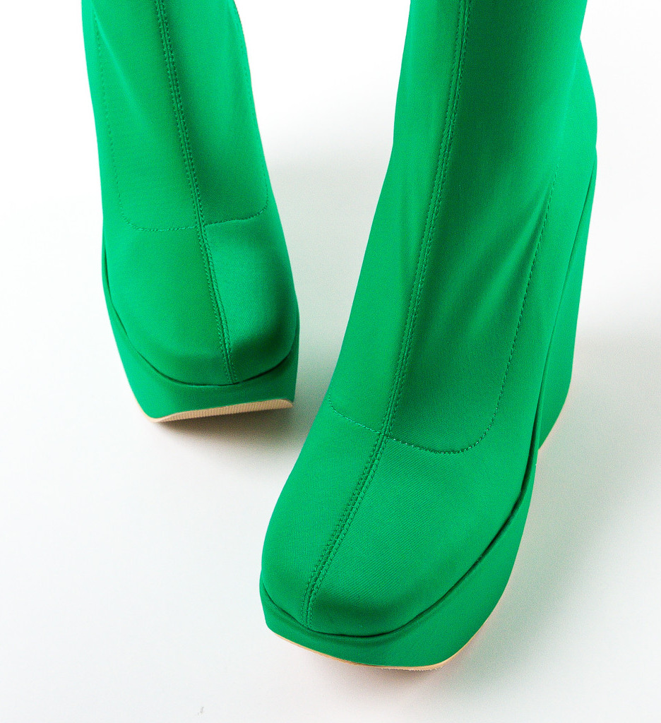 Botine Dama Khan Verzi | Elegante si Moderne - imagine 8
